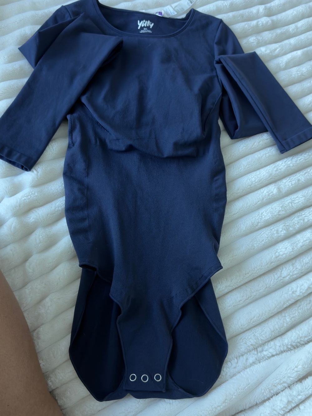 YITTY Navy Blue Long Sleeve Girls' One-Piece Bodysuit